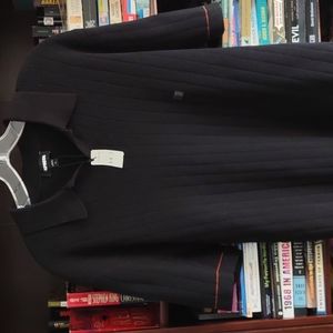 Brand new men's Express XL polo.  Black with orange striping.